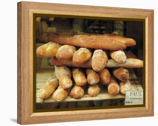 Baguettes in the Window of the Paul Bread Shop, Lille, Flanders, Nord, France-David Hughes-Framed Premier Image Canvas