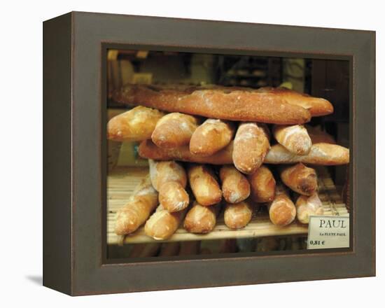 Baguettes in the Window of the Paul Bread Shop, Lille, Flanders, Nord, France-David Hughes-Framed Premier Image Canvas