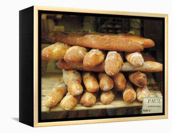 Baguettes in the Window of the Paul Bread Shop, Lille, Flanders, Nord, France-David Hughes-Framed Premier Image Canvas