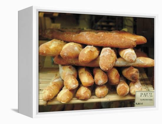 Baguettes in the Window of the Paul Bread Shop, Lille, Flanders, Nord, France-David Hughes-Framed Premier Image Canvas