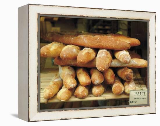 Baguettes in the Window of the Paul Bread Shop, Lille, Flanders, Nord, France-David Hughes-Framed Premier Image Canvas