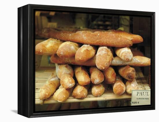 Baguettes in the Window of the Paul Bread Shop, Lille, Flanders, Nord, France-David Hughes-Framed Premier Image Canvas