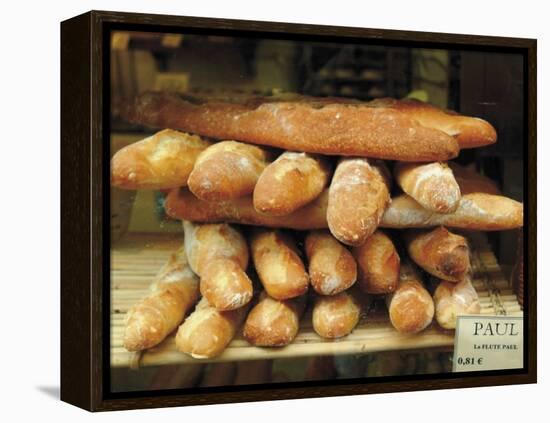 Baguettes in the Window of the Paul Bread Shop, Lille, Flanders, Nord, France-David Hughes-Framed Premier Image Canvas