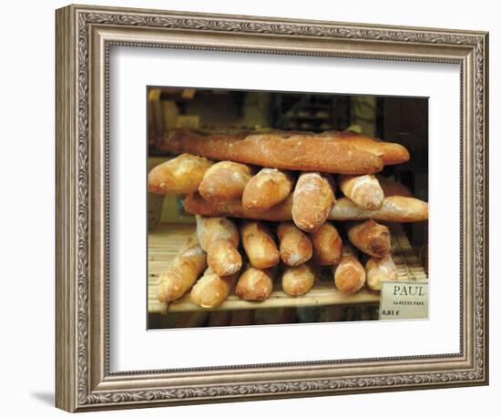 Baguettes in the Window of the Paul Bread Shop, Lille, Flanders, Nord, France-David Hughes-Framed Photographic Print