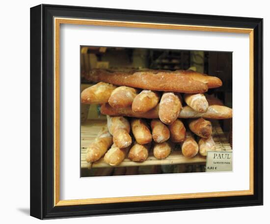 Baguettes in the Window of the Paul Bread Shop, Lille, Flanders, Nord, France-David Hughes-Framed Photographic Print