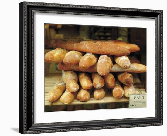 Baguettes in the Window of the Paul Bread Shop, Lille, Flanders, Nord, France-David Hughes-Framed Photographic Print