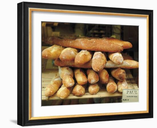 Baguettes in the Window of the Paul Bread Shop, Lille, Flanders, Nord, France-David Hughes-Framed Photographic Print