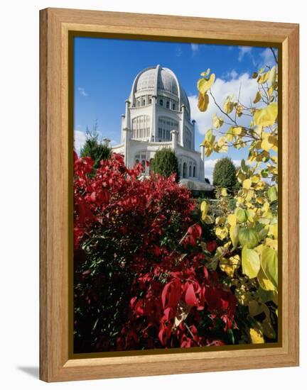 Baha'i House of Worship, Wilmette, Illinois, USA-null-Framed Premier Image Canvas