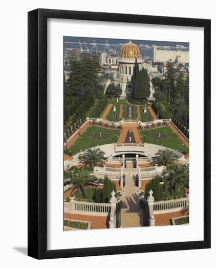 Bahai Shrine and Gardens, Haifa, Israel, Middle East-Eitan Simanor-Framed Photographic Print