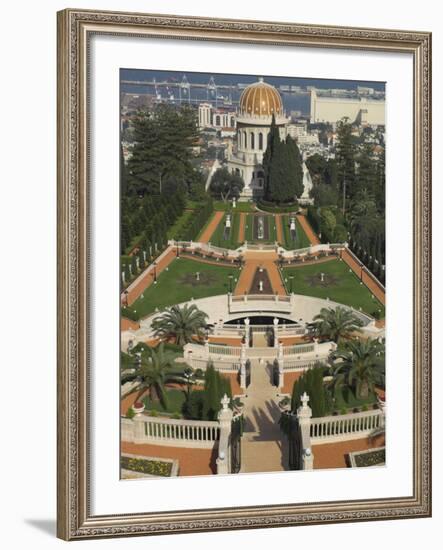 Bahai Shrine and Gardens, Haifa, Israel, Middle East-Eitan Simanor-Framed Photographic Print