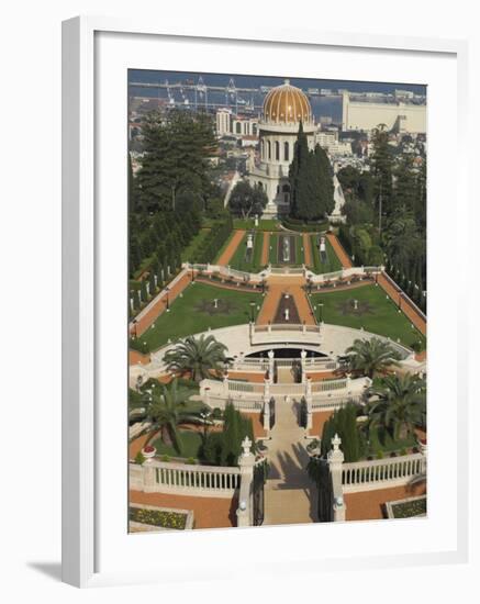 Bahai Shrine and Gardens, Haifa, Israel, Middle East-Eitan Simanor-Framed Photographic Print