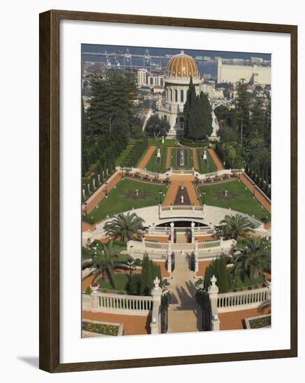 Bahai Shrine and Gardens, Haifa, Israel, Middle East-Eitan Simanor-Framed Photographic Print