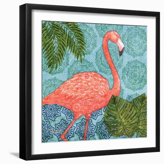 Bahama Flamingo I-Paul Brent-Framed Art Print