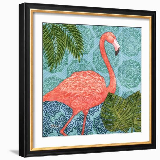 Bahama Flamingo I-Paul Brent-Framed Art Print