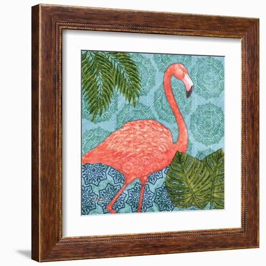 Bahama Flamingo I-Paul Brent-Framed Art Print