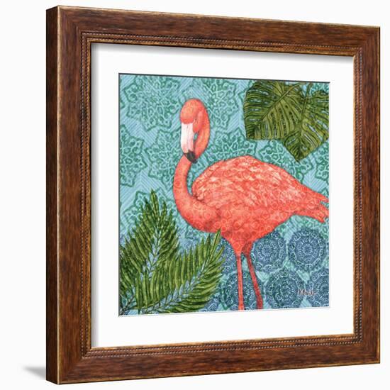 Bahama Flamingo II-Paul Brent-Framed Art Print