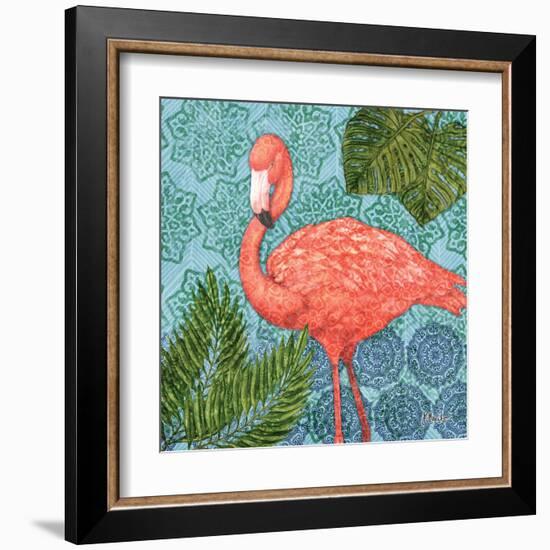Bahama Flamingo II-Paul Brent-Framed Art Print
