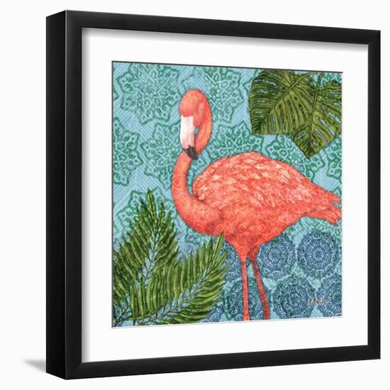 Bahama Flamingo II-Paul Brent-Framed Art Print