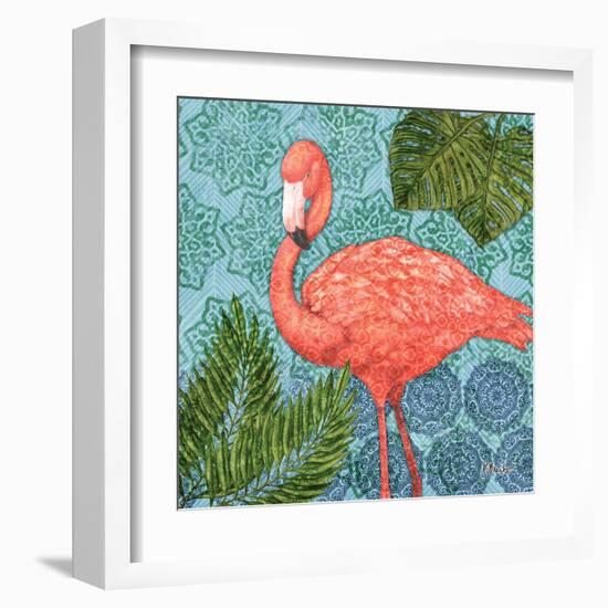 Bahama Flamingo II-Paul Brent-Framed Art Print