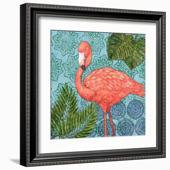 Bahama Flamingo II-Paul Brent-Framed Art Print