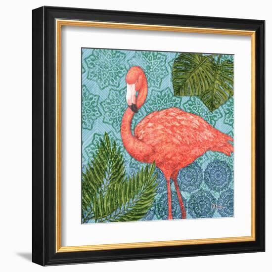 Bahama Flamingo II-Paul Brent-Framed Art Print