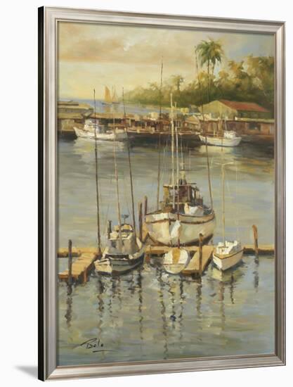 Bahama Harbor-Enrique Bolo-Framed Art Print