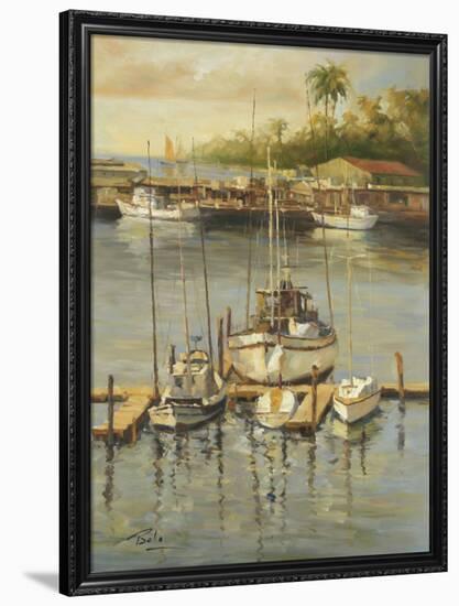 Bahama Harbor-Enrique Bolo-Framed Art Print