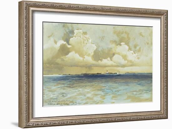 Bahama Island Light, 1883-Thomas Moran-Framed Giclee Print