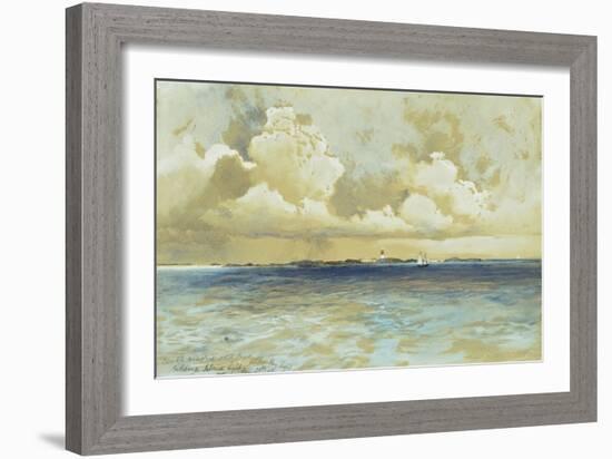 Bahama Island Light, 1883-Thomas Moran-Framed Giclee Print