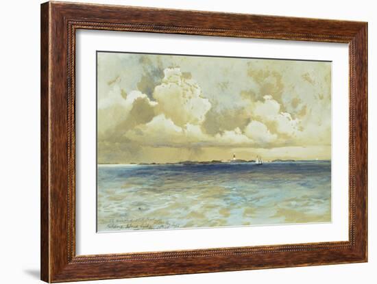 Bahama Island Light, 1883-Thomas Moran-Framed Giclee Print