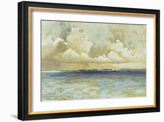 Bahama Island Light, 1883-Thomas Moran-Framed Giclee Print