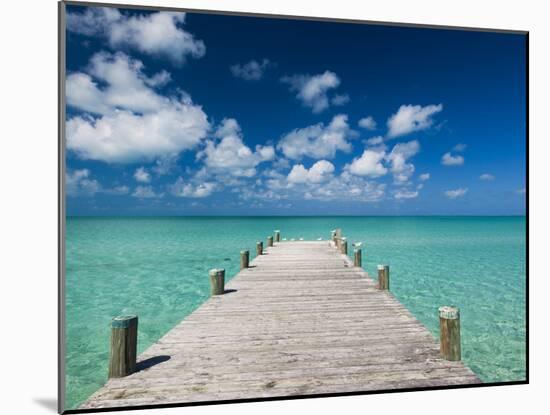 Bahamas, Eleuthera Island, Tarpum Bay, Town Pier-Walter Bibikow-Mounted Photographic Print