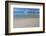 Bahamas, Exuma Island, Cays Land and Sea Park. Footprints and Sailboat-Don Paulson-Framed Photographic Print