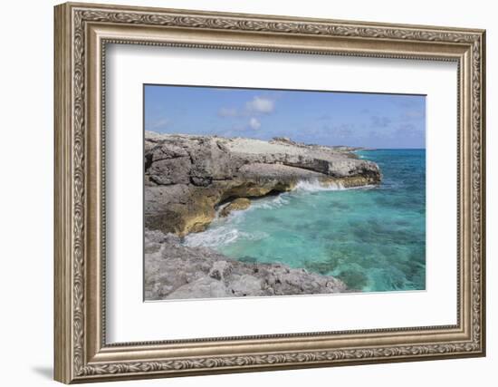 Bahamas, Exuma Island, Cays Land and Sea Park. Site of the Blow Hole-Don Paulson-Framed Photographic Print