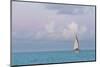 Bahamas, Exuma Island. Sailboat at Sunset-Don Paulson-Mounted Photographic Print