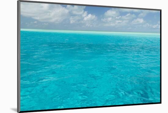 Bahamas, Exuma Island. Seascape of Aqua Ocean-Don Paulson-Mounted Photographic Print