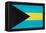 Bahamas Flag Design with Wood Patterning - Flags of the World Series-Philippe Hugonnard-Framed Stretched Canvas