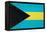 Bahamas Flag Design with Wood Patterning - Flags of the World Series-Philippe Hugonnard-Framed Stretched Canvas