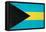 Bahamas Flag Design with Wood Patterning - Flags of the World Series-Philippe Hugonnard-Framed Stretched Canvas
