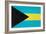 Bahamas Flag Design with Wood Patterning - Flags of the World Series-Philippe Hugonnard-Framed Art Print