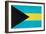 Bahamas Flag Design with Wood Patterning - Flags of the World Series-Philippe Hugonnard-Framed Art Print
