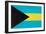 Bahamas Flag Design with Wood Patterning - Flags of the World Series-Philippe Hugonnard-Framed Art Print