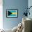 Bahamas Flag Design with Wood Patterning - Flags of the World Series-Philippe Hugonnard-Framed Art Print displayed on a wall