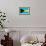 Bahamas Flag Design with Wood Patterning - Flags of the World Series-Philippe Hugonnard-Framed Art Print displayed on a wall