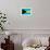 Bahamas Flag Design with Wood Patterning - Flags of the World Series-Philippe Hugonnard-Framed Art Print displayed on a wall