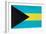 Bahamas Flag Design with Wood Patterning - Flags of the World Series-Philippe Hugonnard-Framed Art Print