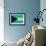Bahamas Flag Design with Wood Patterning - Flags of the World Series-Philippe Hugonnard-Framed Premium Giclee Print displayed on a wall