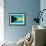 Bahamas Flag Design with Wood Patterning - Flags of the World Series-Philippe Hugonnard-Framed Premium Giclee Print displayed on a wall