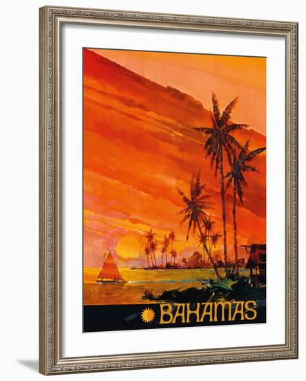 Bahamas - National Airlines-null-Framed Giclee Print