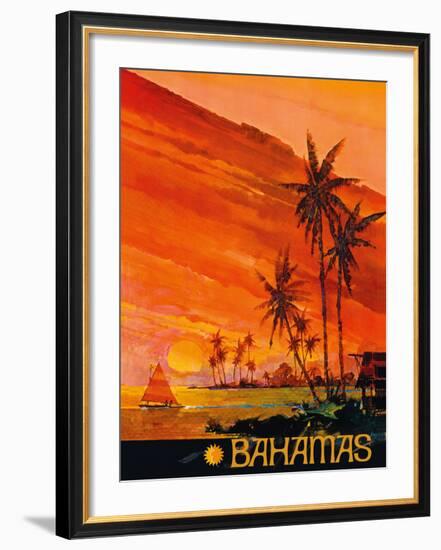 Bahamas - National Airlines-null-Framed Giclee Print